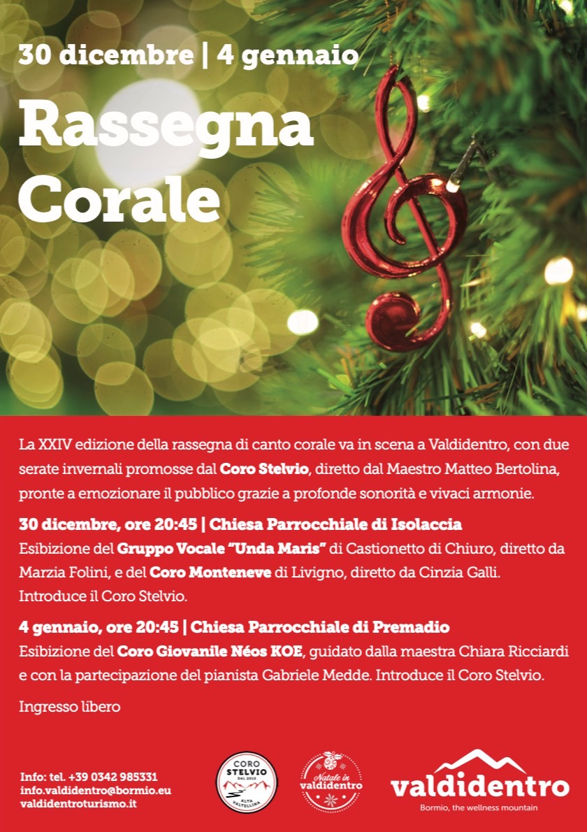 Immagine Evento Rassegna Corale Valdidentro | Calendario Valtellinese