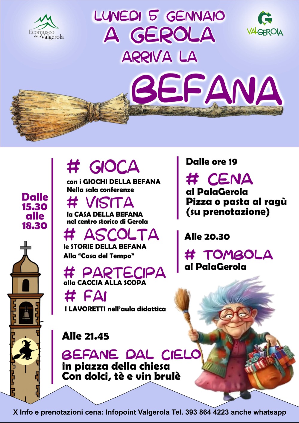 Immagine Evento Arriva la Befana | Calendario Valtellinese