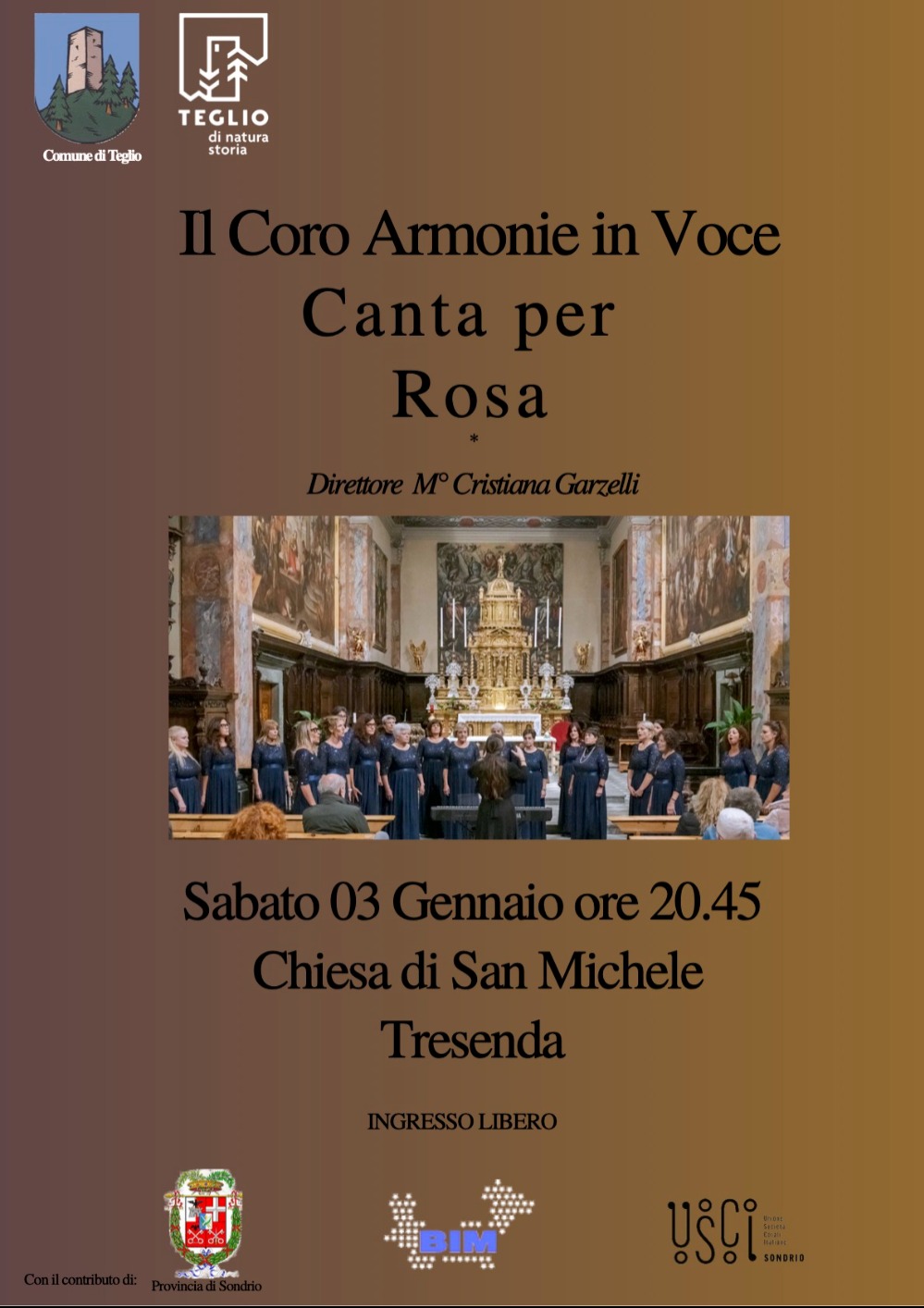 Immagine Evento Il Coro Armonie in Voce canta per Rosa | Calendario Valtellinese