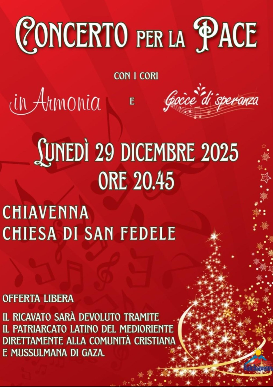 Immagine Evento Concerto per la Pace | Calendario Valtellinese