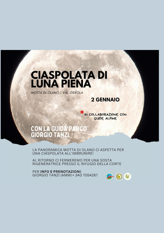 Immagine Evento Ciaspolata di Luna Piena | Calendario Valtellinese