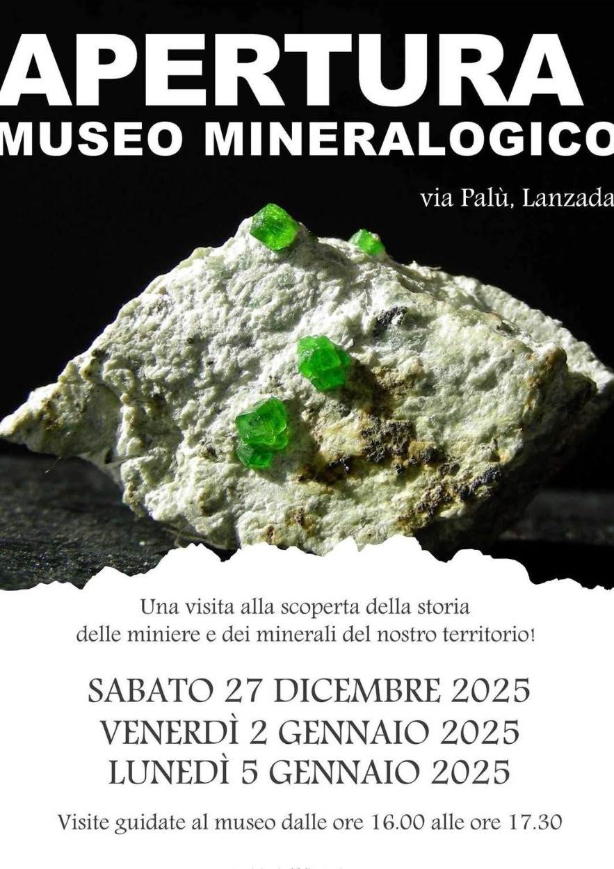 Immagine Evento Apertura del Museo Mineralogico | Calendario Valtellinese