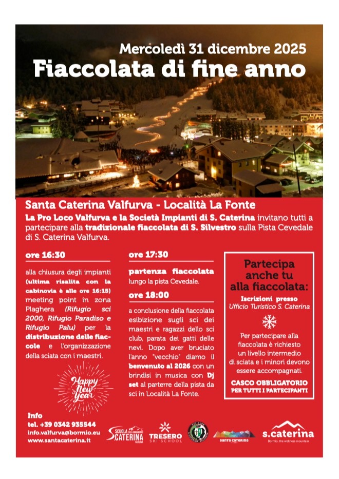 Immagine Evento Fiaccolata di fine anno | Calendario Valtellinese