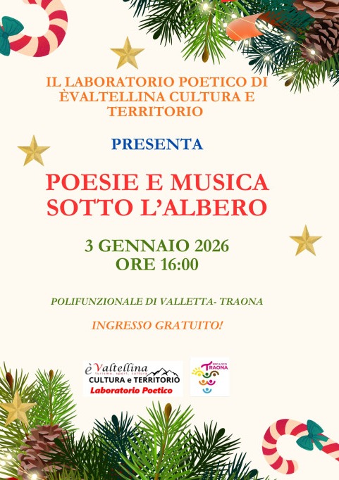 Immagine Evento Poesie e musica sotto l'albero | Calendario Valtellinese
