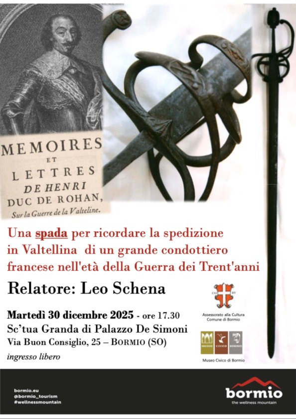 Immagine Evento Conferenza storica “Una spada per ricordare la spedizione in Valtellina” | Calendario Valtellinese