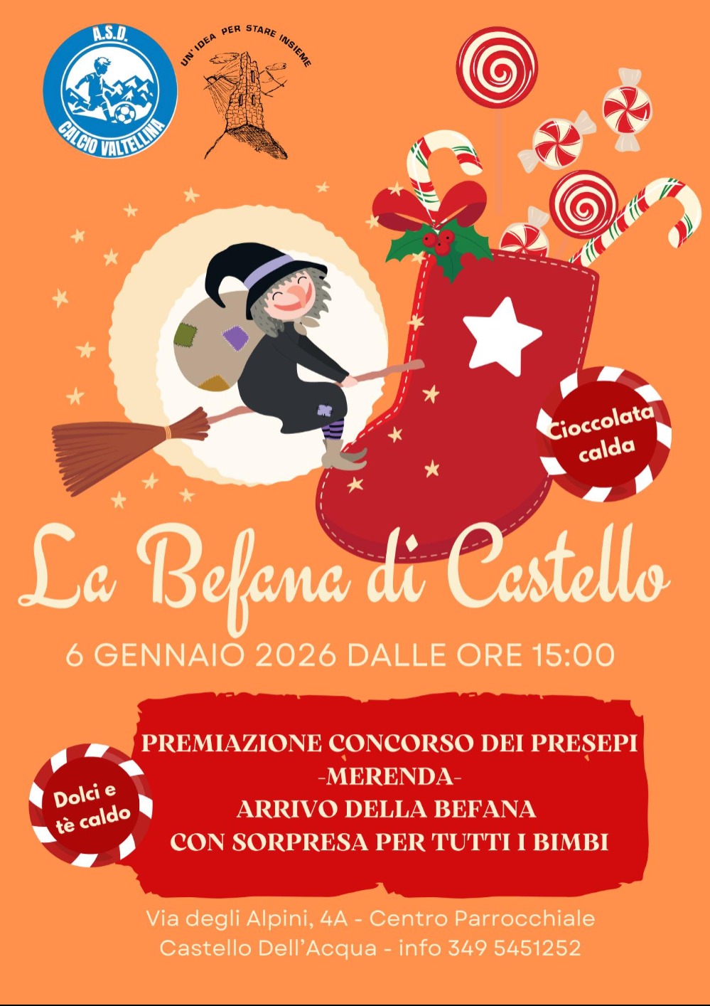 Immagine Evento La Befana di Castello | Calendario Valtellinese