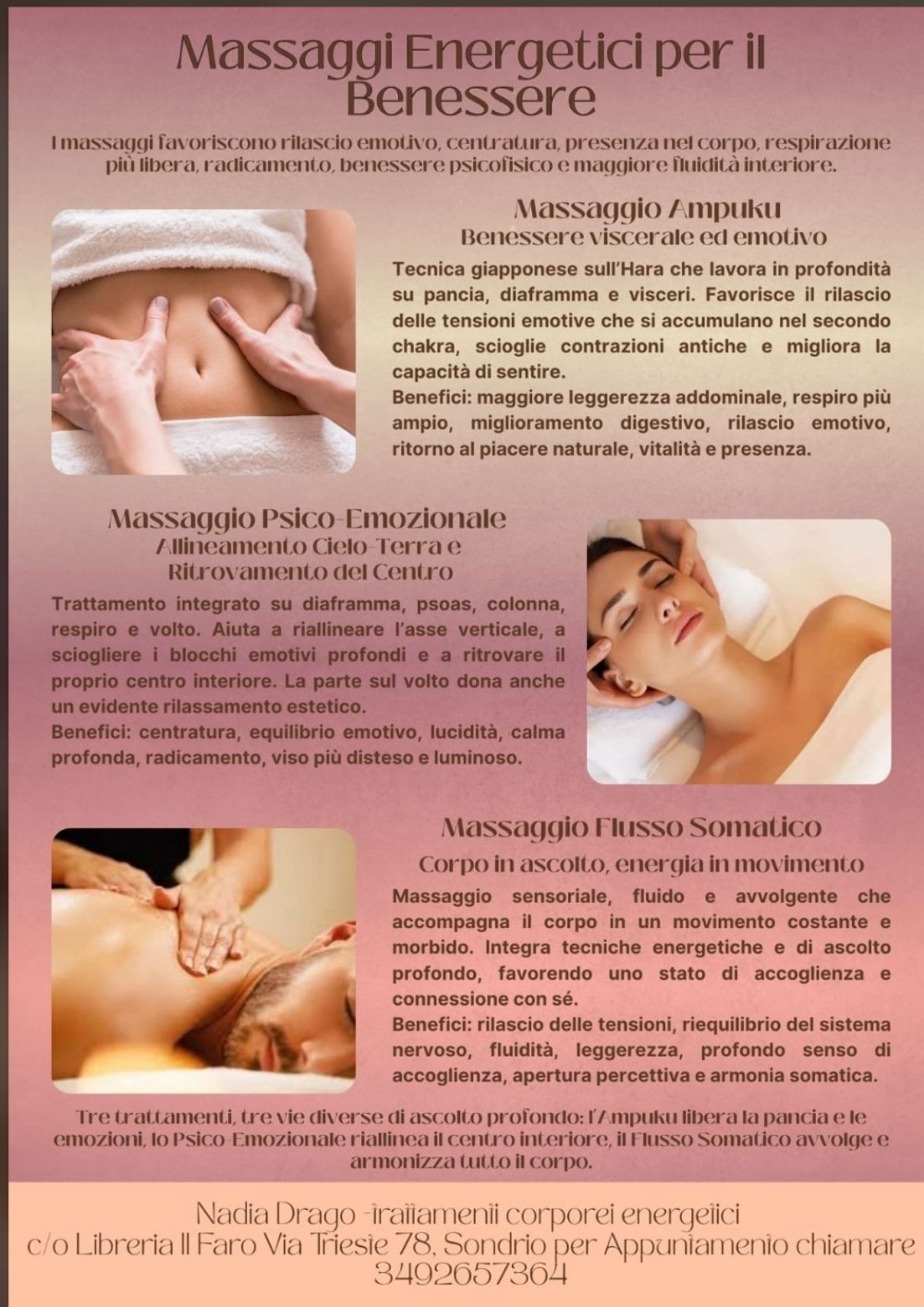 Immagine Evento Massaggi energetici per il benessere | Calendario Valtellinese