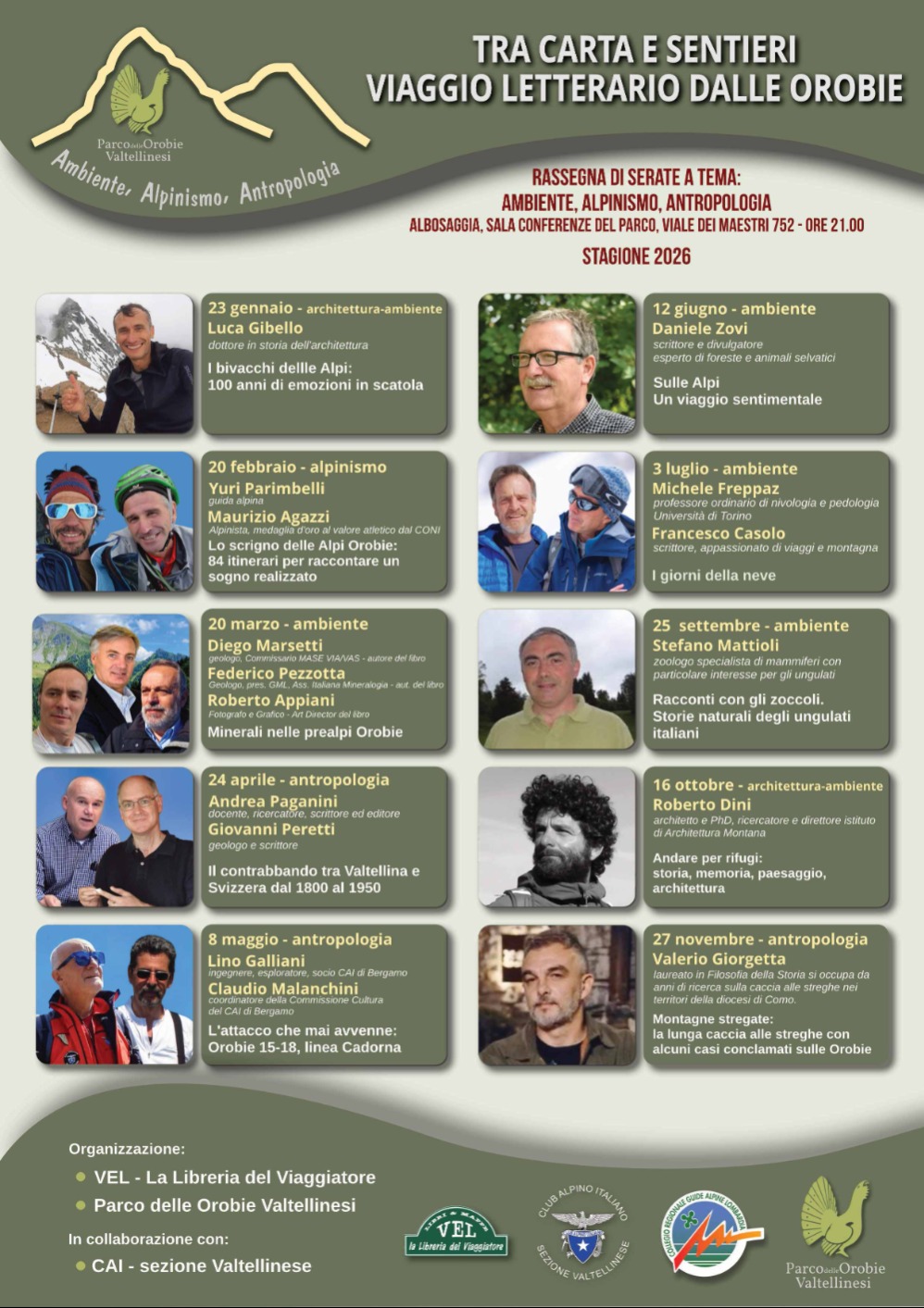 Immagine Evento Tra carta e sentieri Viaggio Letterario dalle Orobie | Calendario Valtellinese