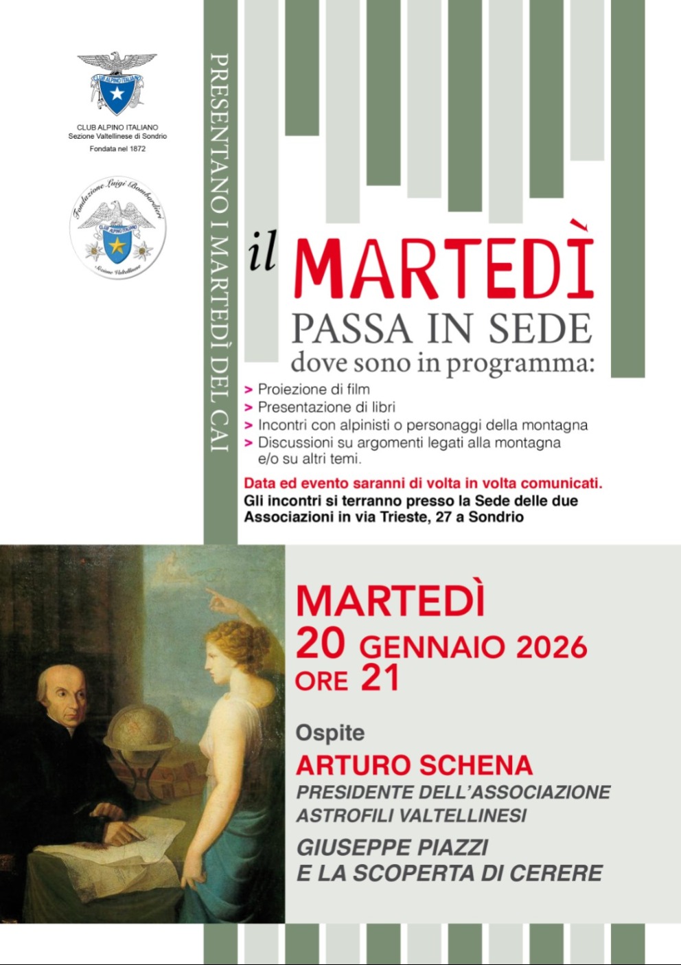 Immagine Evento I Martedì del CAI | Calendario Valtellinese