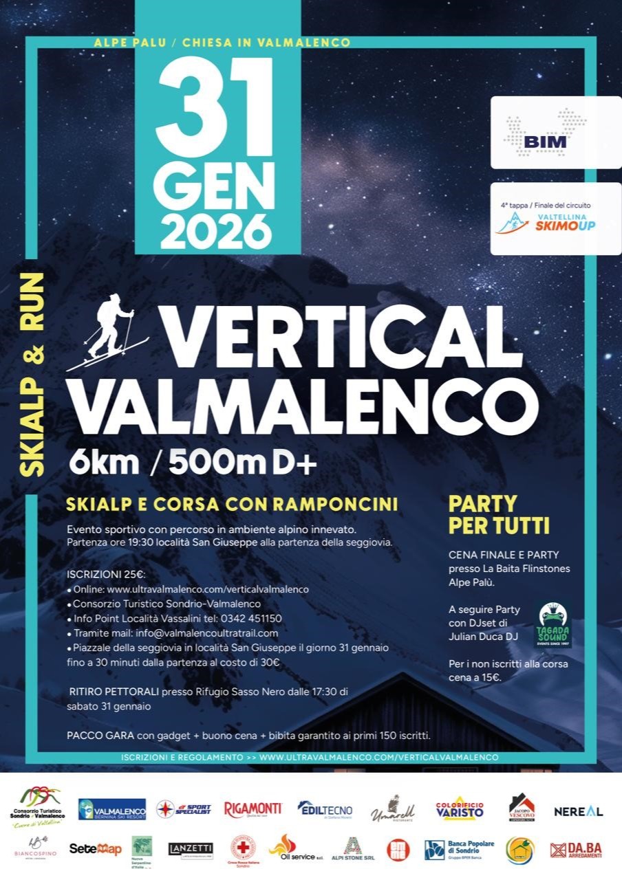 Immagine Evento Vertical Valmalenco Skialp & Run | Calendario Valtellinese