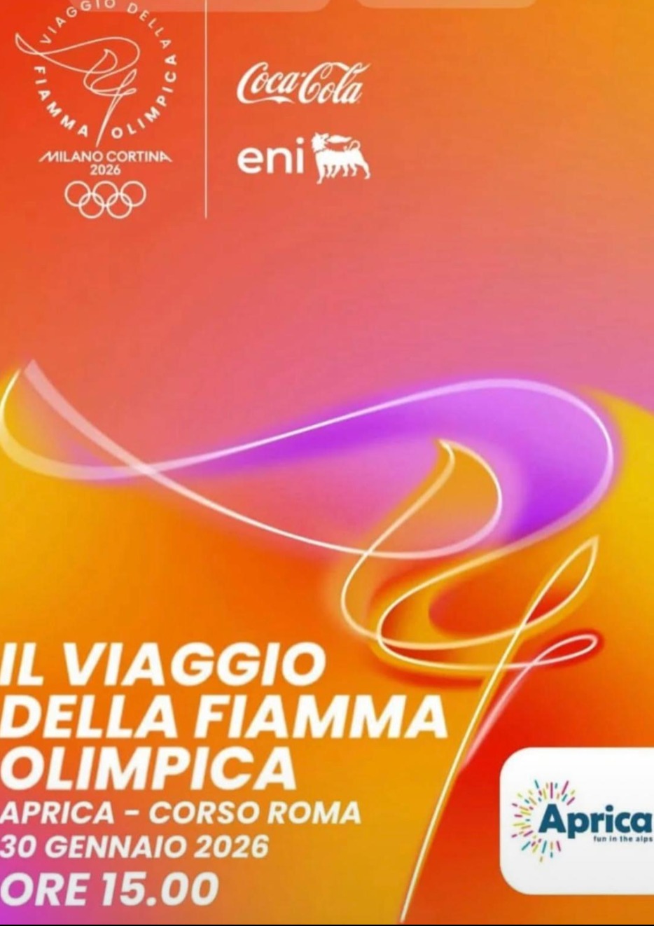 Immagine Evento Il viaggio della fiamma olimpica - Aprica | Calendario Valtellinese