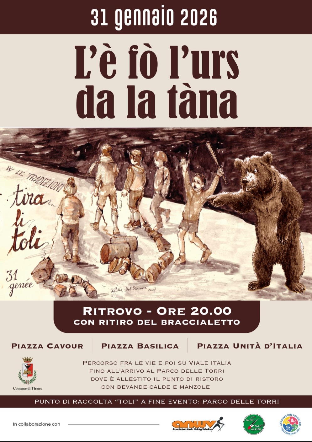 Immagine Evento L'è fo l'urs da la tàna | Calendario Valtellinese