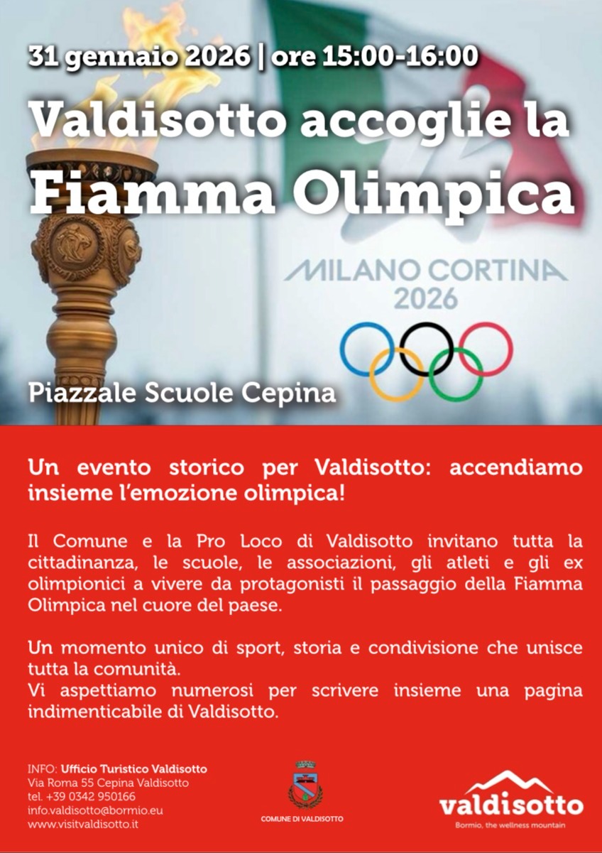 Immagine Evento Il viaggio della fiamma olimpica - Valdisotto | Calendario Valtellinese