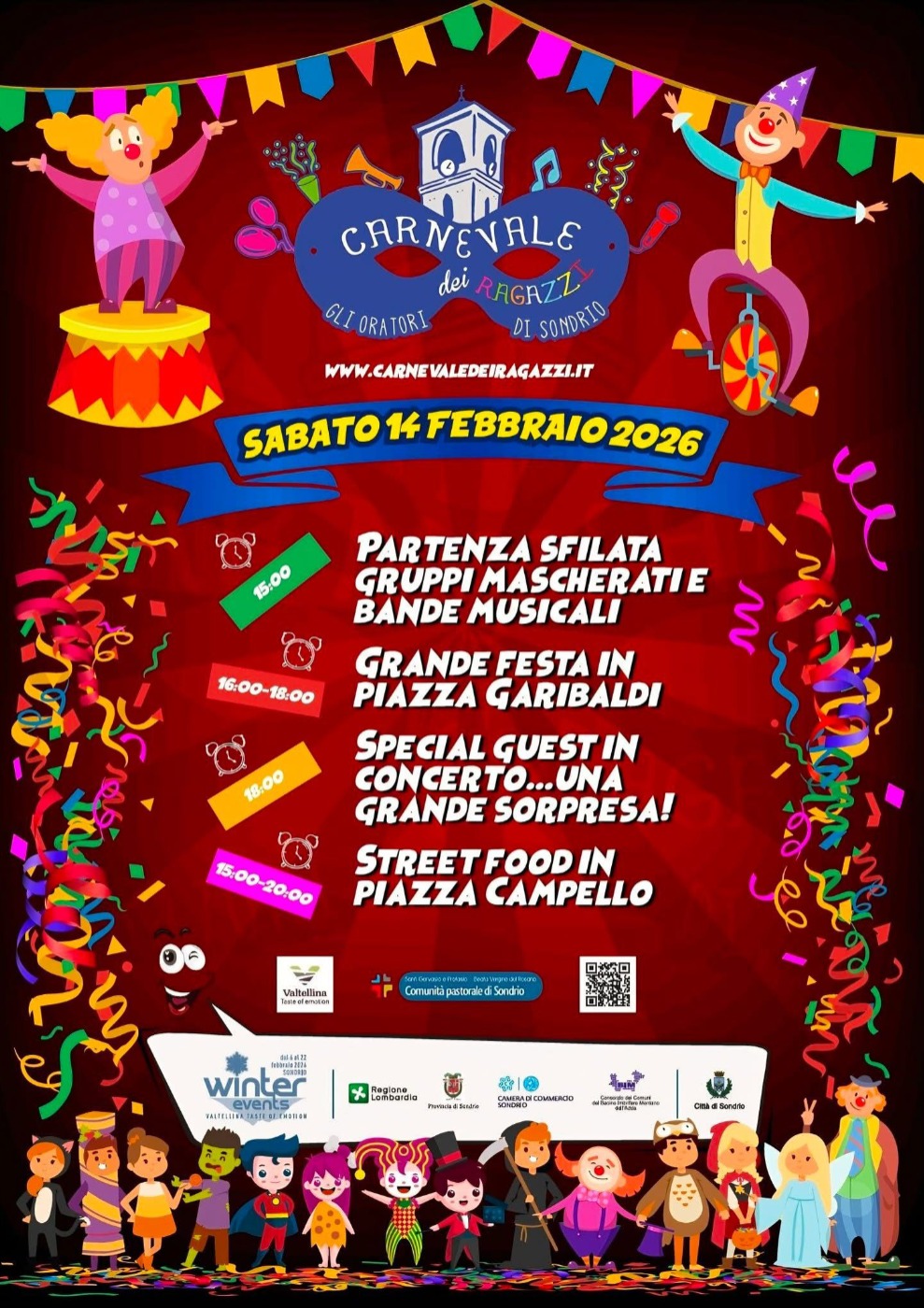 Immagine Evento Carnevale dei Ragazzi | Calendario Valtellinese