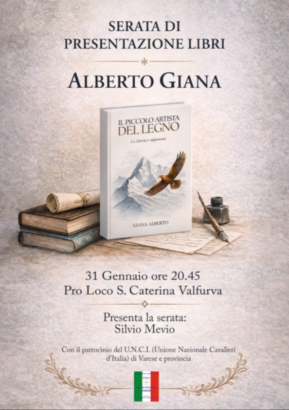 Immagine Evento Serata di presentazione libri con Alberto Giana | Calendario Valtellinese