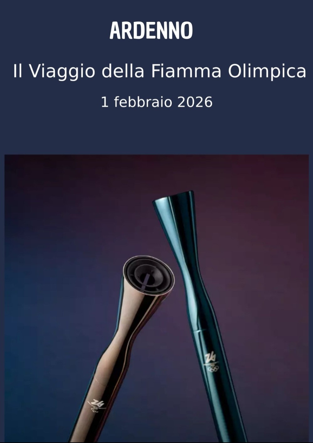 Immagine Evento Il viaggio della fiamma olimpica - Ardenno | Calendario Valtellinese