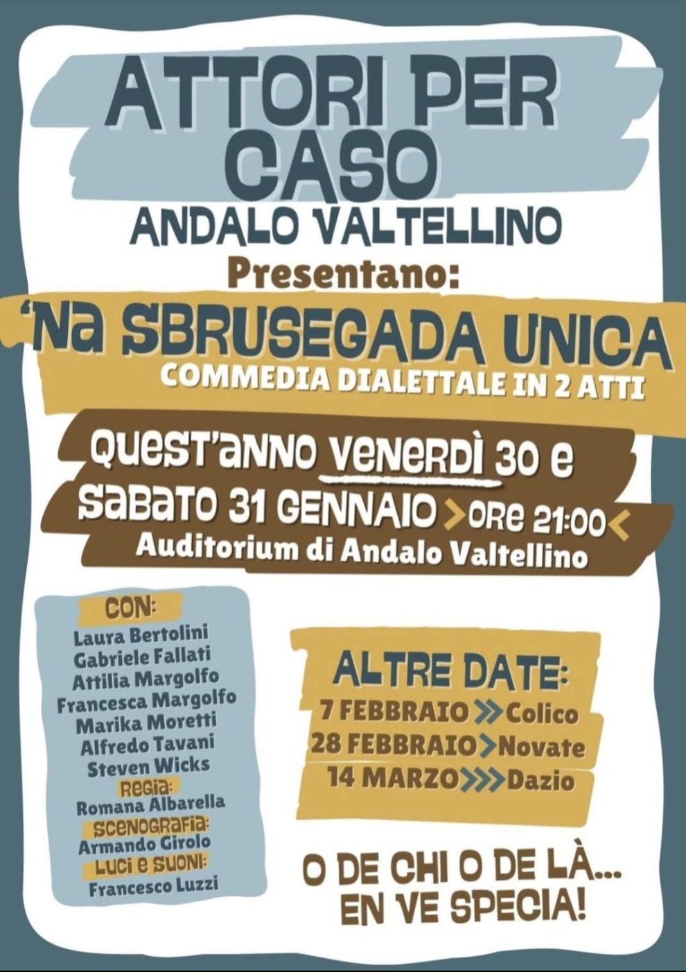 Immagine Evento 'Na Sbrusegada Unica | Calendario Valtellinese