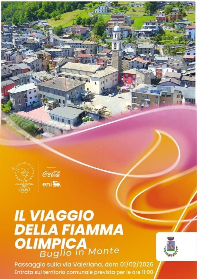 Immagine Evento Il viaggio della fiamma olimpica - Buglio in Monte | Calendario Valtellinese