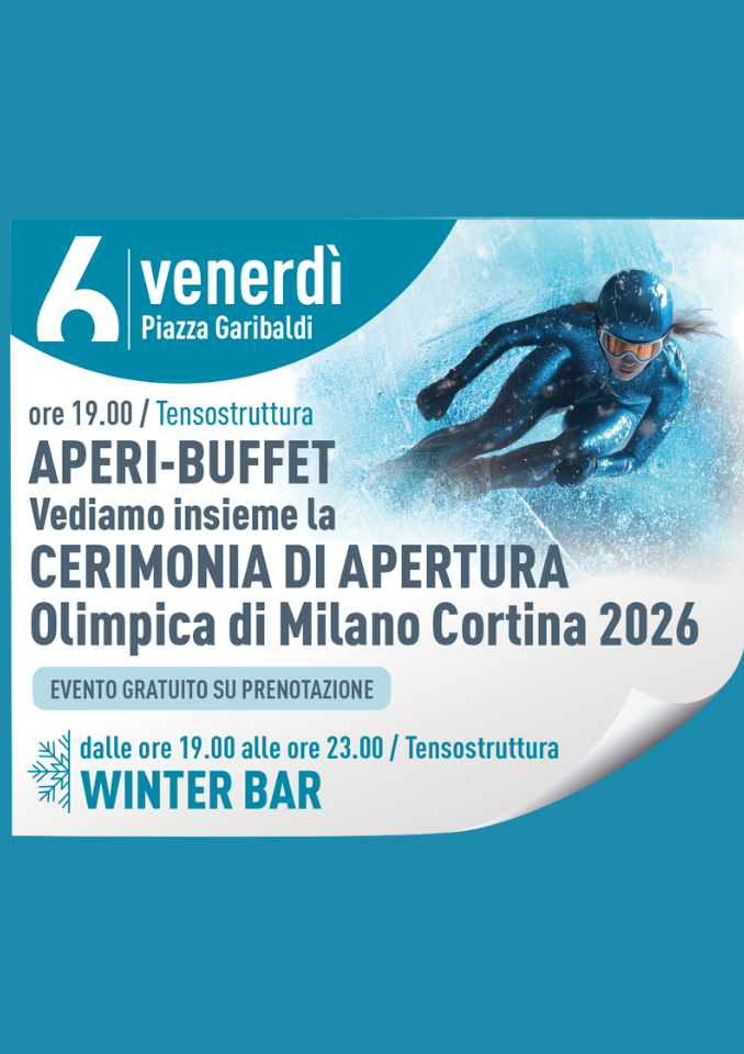 Immagine Evento Aperi buffet - Vediamo insieme la Cerimonia di apertura dei Giochi Olimpici | Calendario Valtellinese