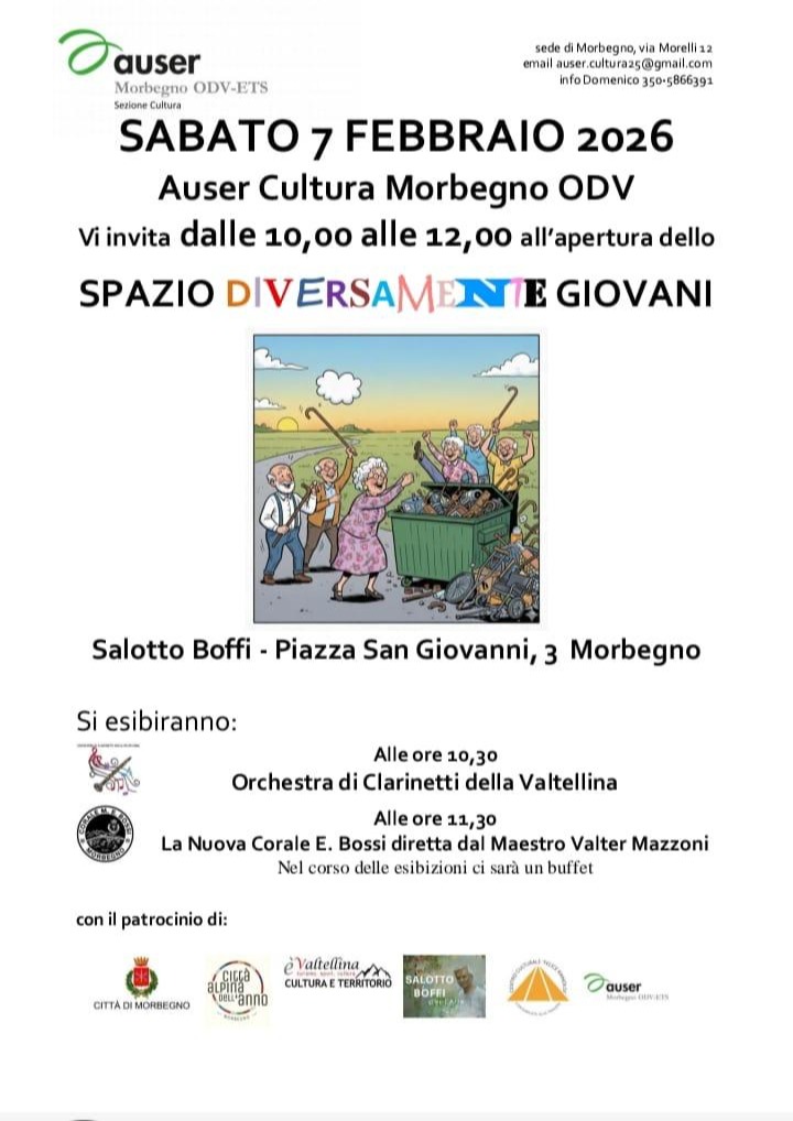 Immagine Evento Inaugurazione Spazio Diversamente Giovani | Calendario Valtellinese