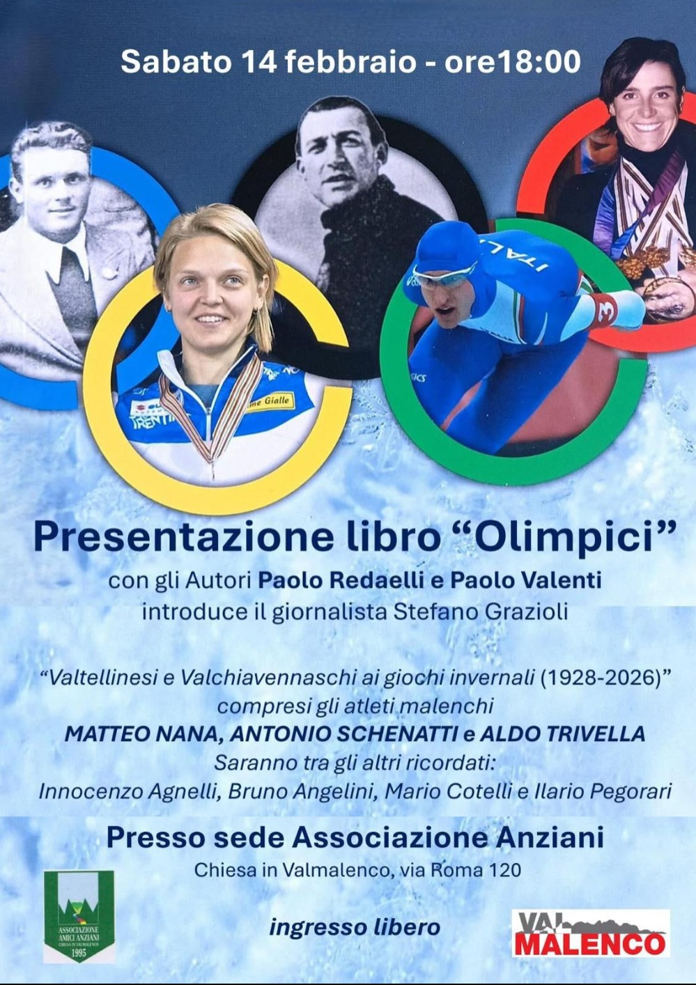 Immagine Evento Presentazione del libro “Olimpici” | Calendario Valtellinese