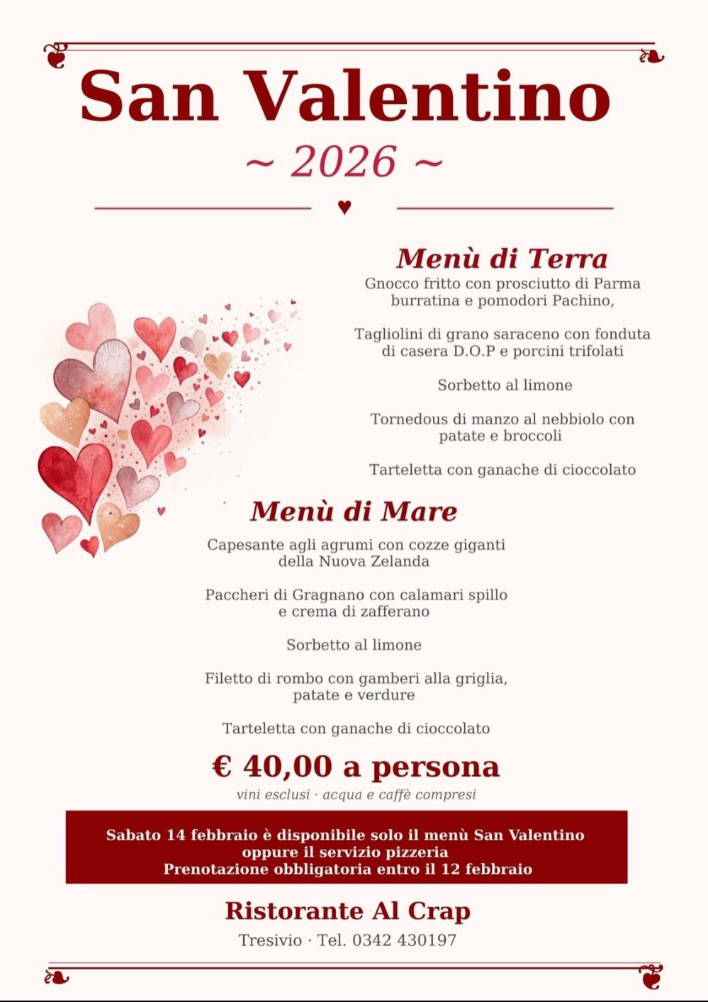 Immagine Evento San Valentino al Crap | Calendario Valtellinese
