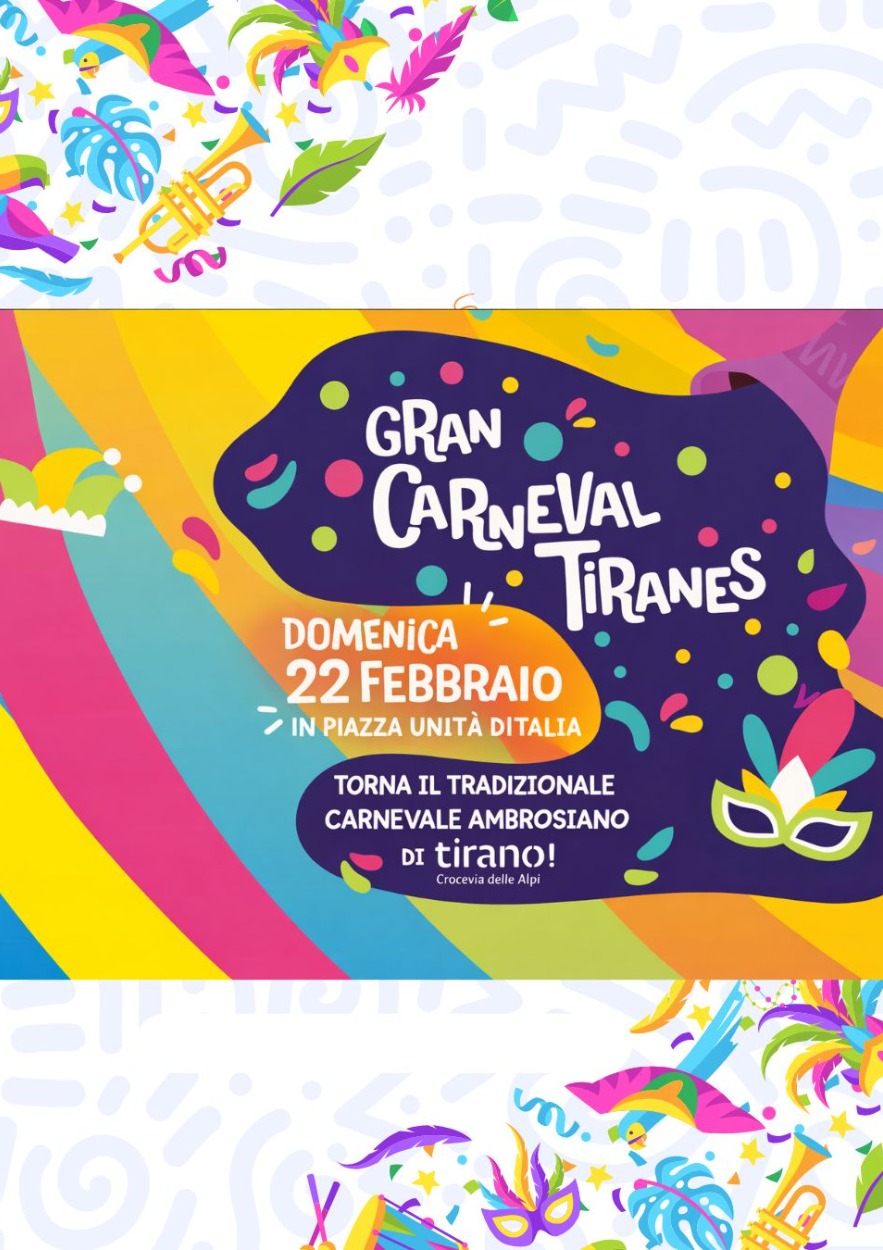 Immagine Evento Gran Carneval Tiranes 2026 | Calendario Valtellinese