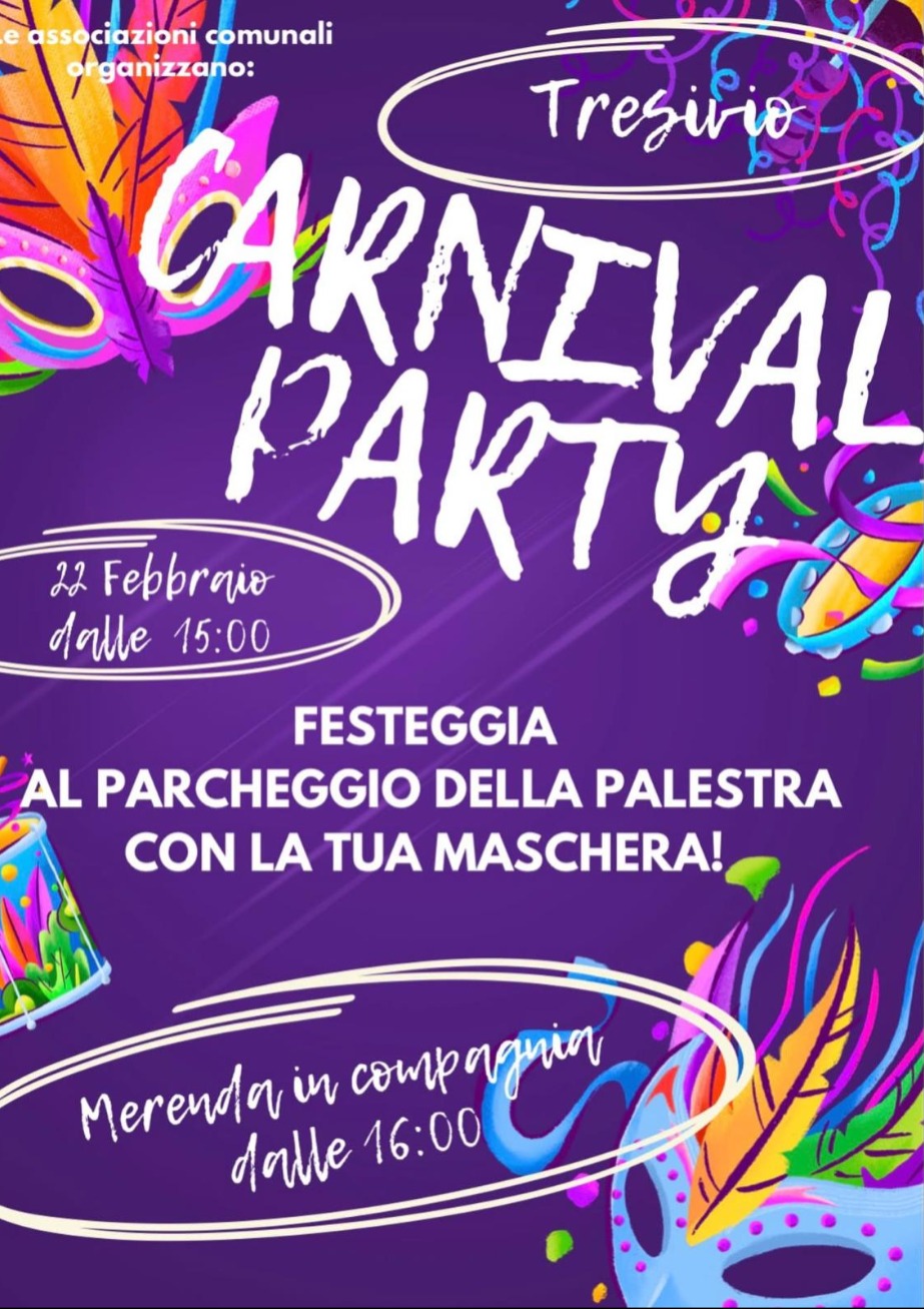 Immagine Evento Carnival Party | Calendario Valtellinese