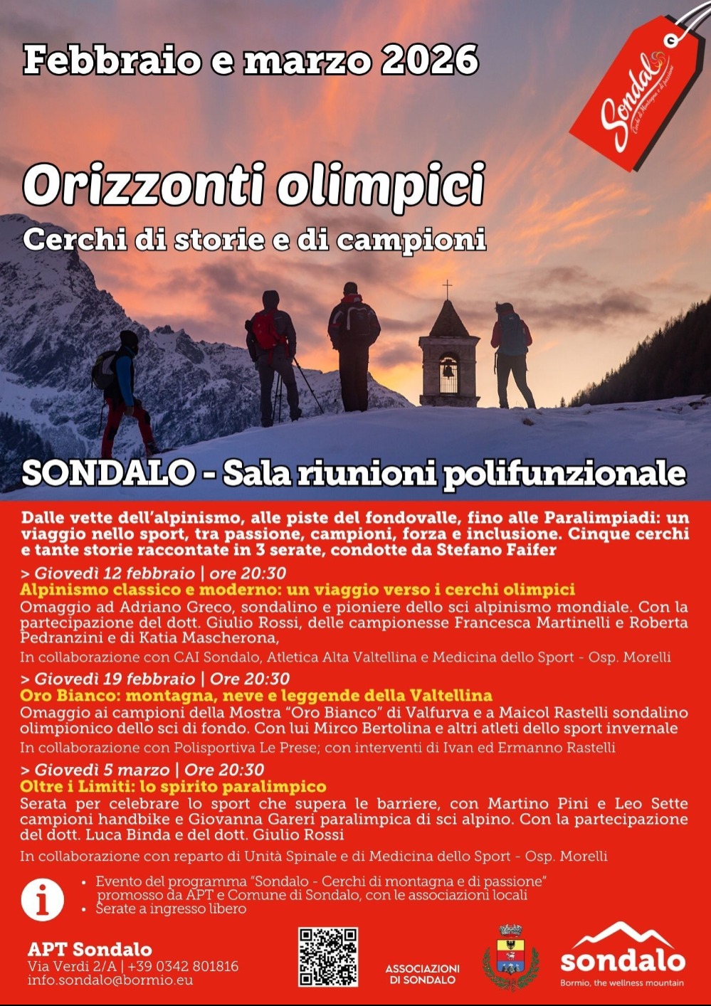 Immagine Evento Orizzonti Olimpici - Cerchi di storie e di campioni | Calendario Valtellinese