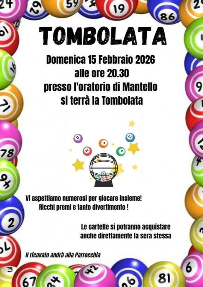 Immagine Evento Tombolata | Calendario Valtellinese