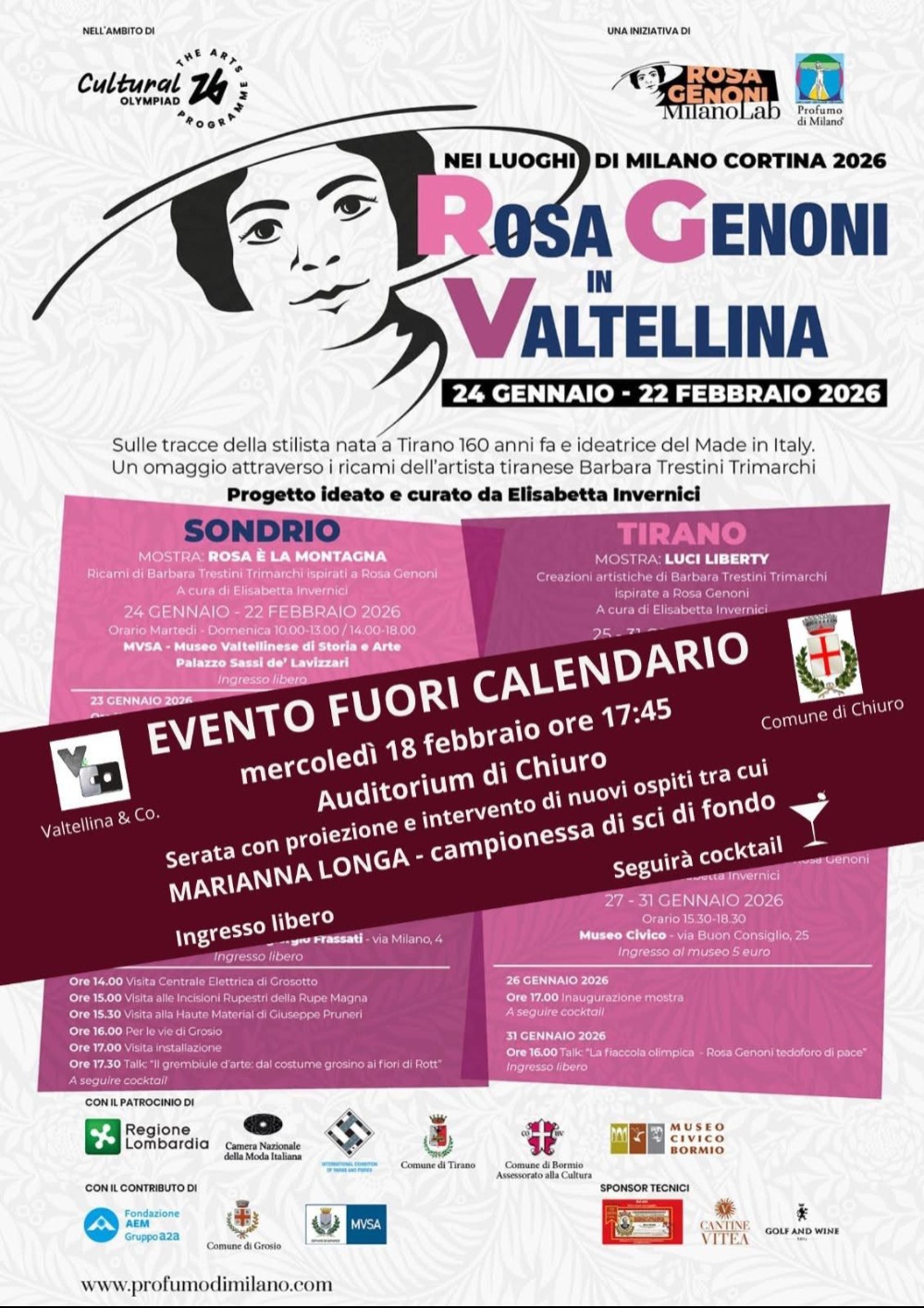 Immagine Evento Rosa Genoni in Valtellina - evento fuori calendario a Chiuro | Calendario Valtellinese
