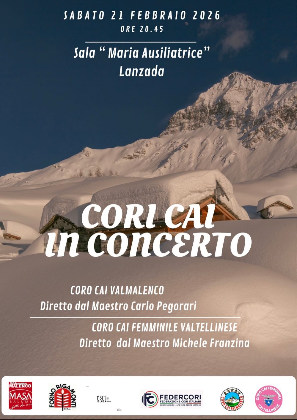 Immagine Evento Cori CAI in concerto | Calendario Valtellinese