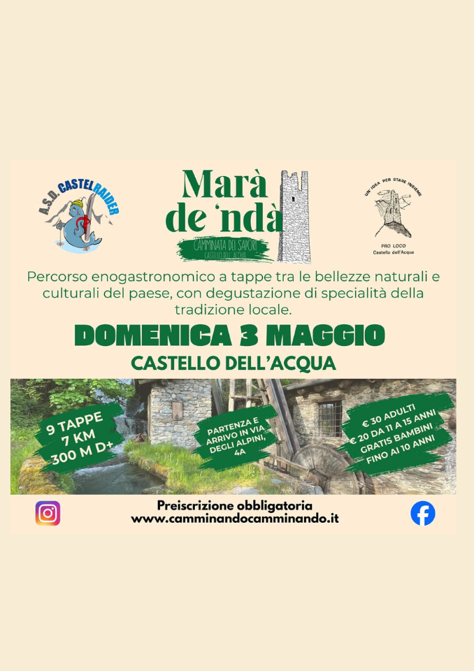 Immagine Evento Marà de ‘ndà | Calendario Valtellinese