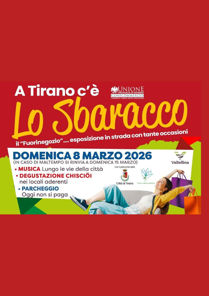 Immagine Evento Lo Sbaracco a Tirano | Calendario Valtellinese