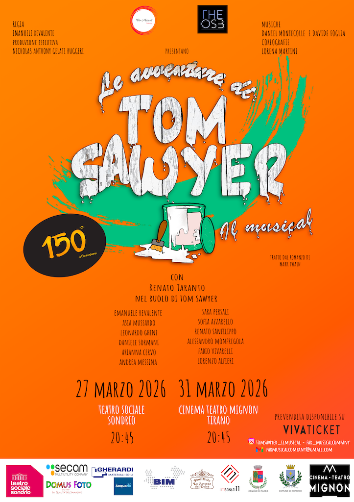 Immagine Evento Le avventure di Tom Sawyer – Il musical | Calendario Valtellinese