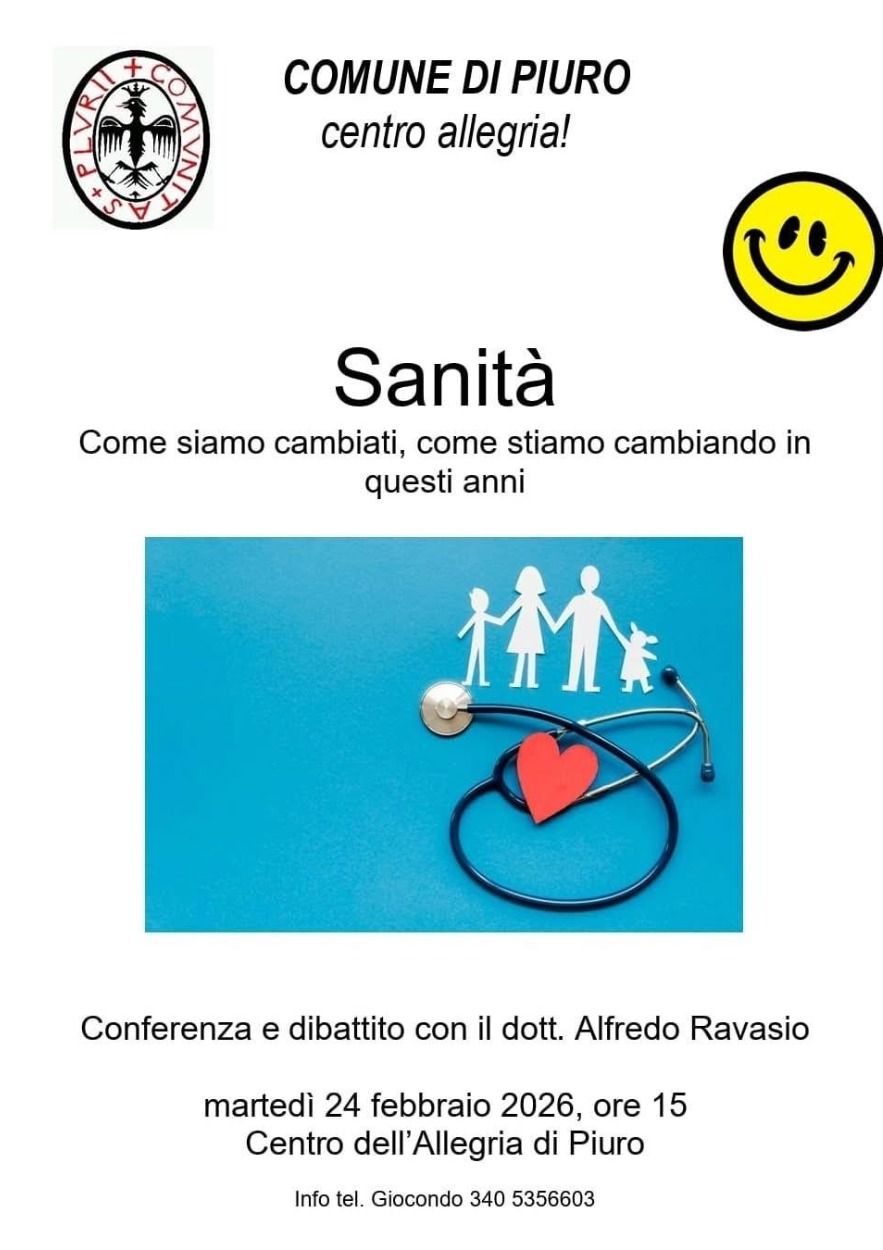 Immagine Evento Sanità | Calendario Valtellinese