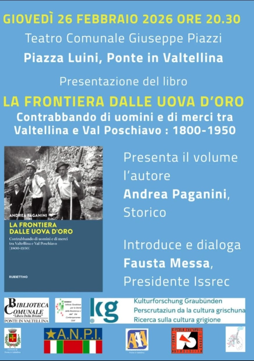 Immagine Evento Presentazione libro "La frontiera dalle uova d’oro" | Calendario Valtellinese