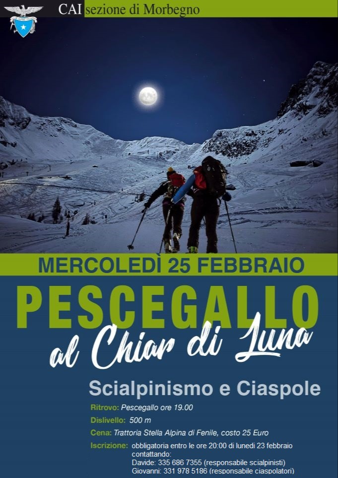 Immagine Evento Pescegallo al Chiar di Luna | Calendario Valtellinese