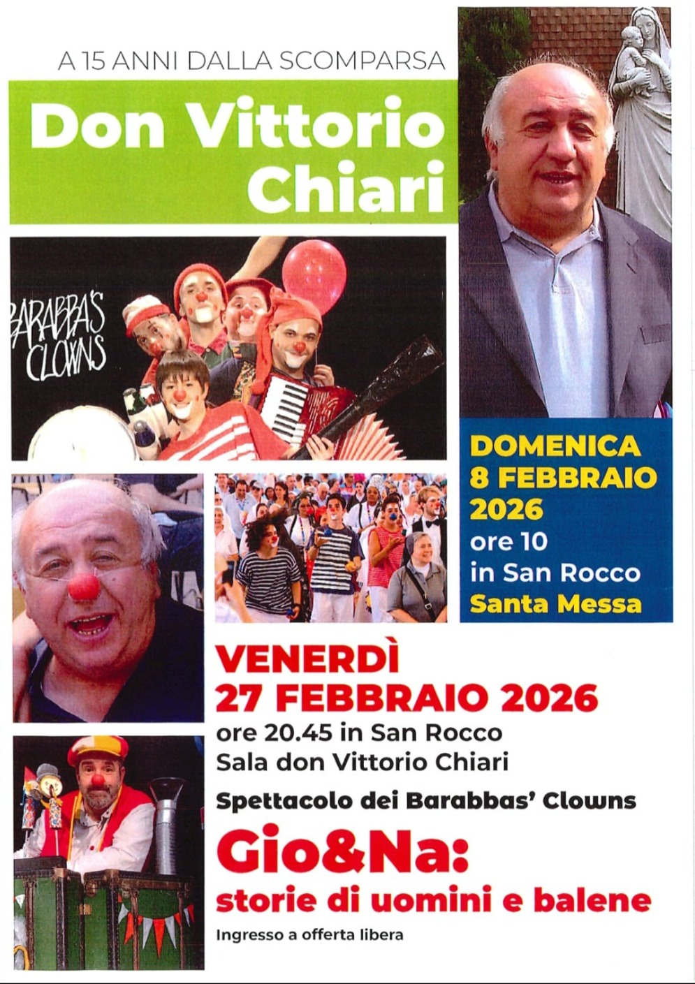 Immagine Evento A 15 anni dalla scomparsa Don Vittorio Chiari | Calendario Valtellinese