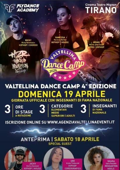 Immagine Evento Valtellina Dance Camp | Calendario Valtellinese