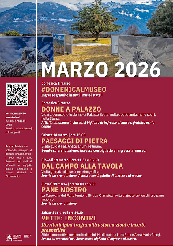 Immagine Evento Marzo a Palazzo Besta | Calendario Valtellinese