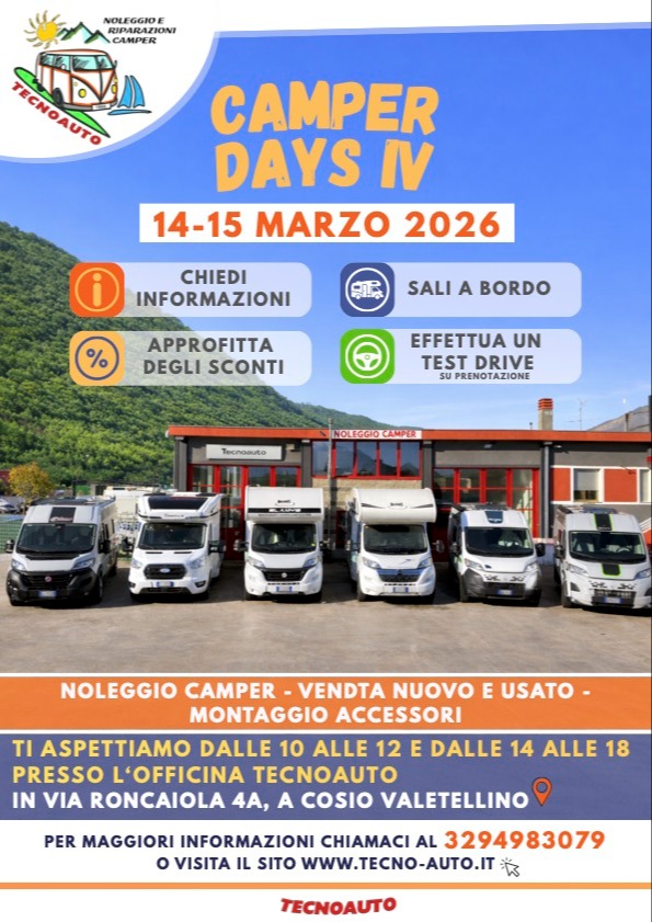 Immagine Evento Camper Days | Calendario Valtellinese