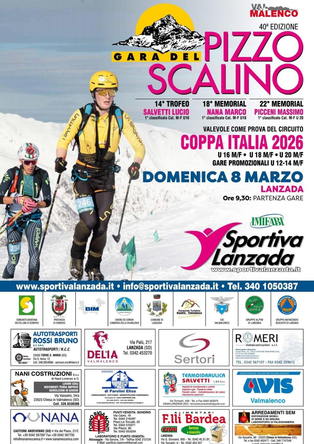 Immagine Evento Gara del Pizzo Scalino | Calendario Valtellinese