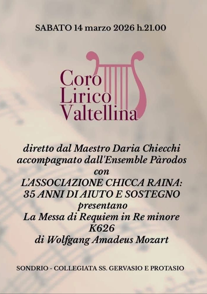 Immagine Evento La Messa di Requiem in Re minore K626 | Calendario Valtellinese