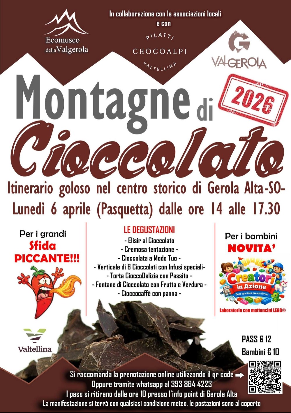 Immagine Evento Montagne di Cioccolato | Calendario Valtellinese