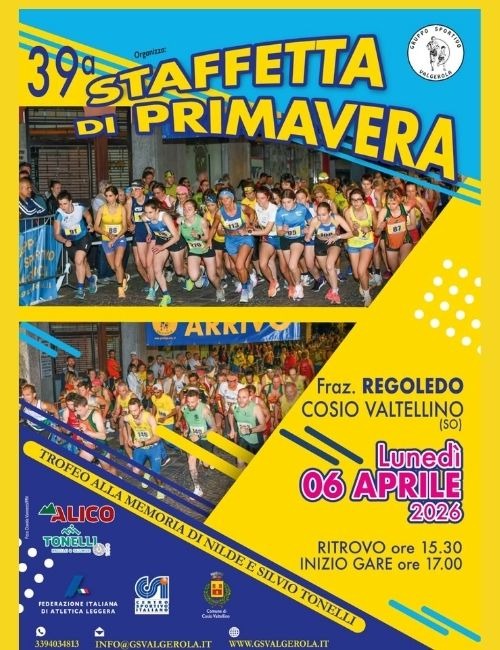 Immagine Evento Staffetta di primavera | Calendario Valtellinese