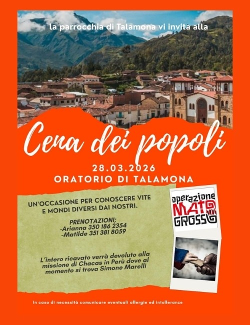 Immagine Evento Cena dei Popoli | Calendario Valtellinese