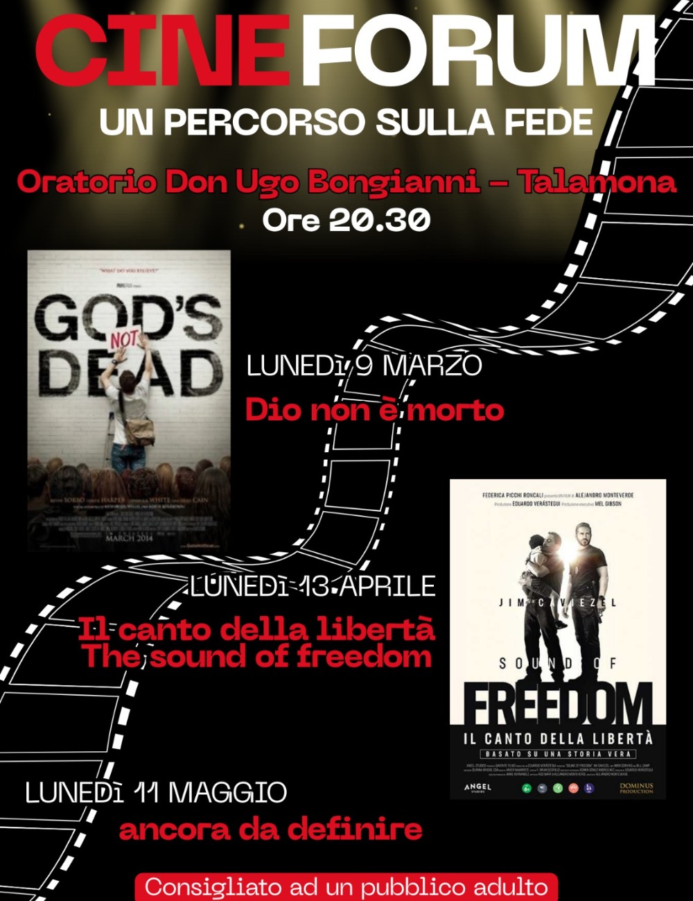 Immagine Evento Cineforum – Un percorso sulla fede | Calendario Valtellinese