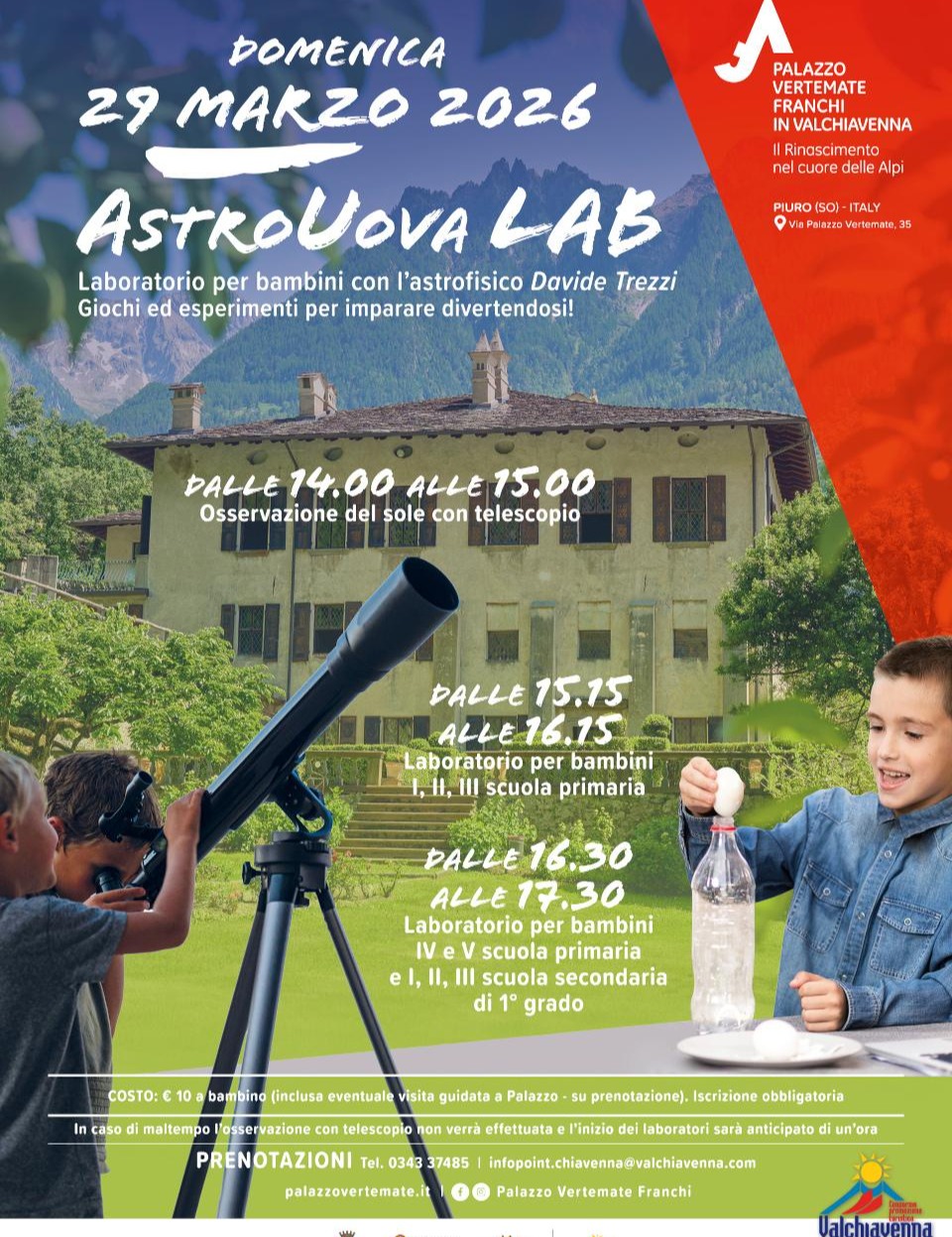 Immagine Evento AstroUova Lab | Calendario Valtellinese