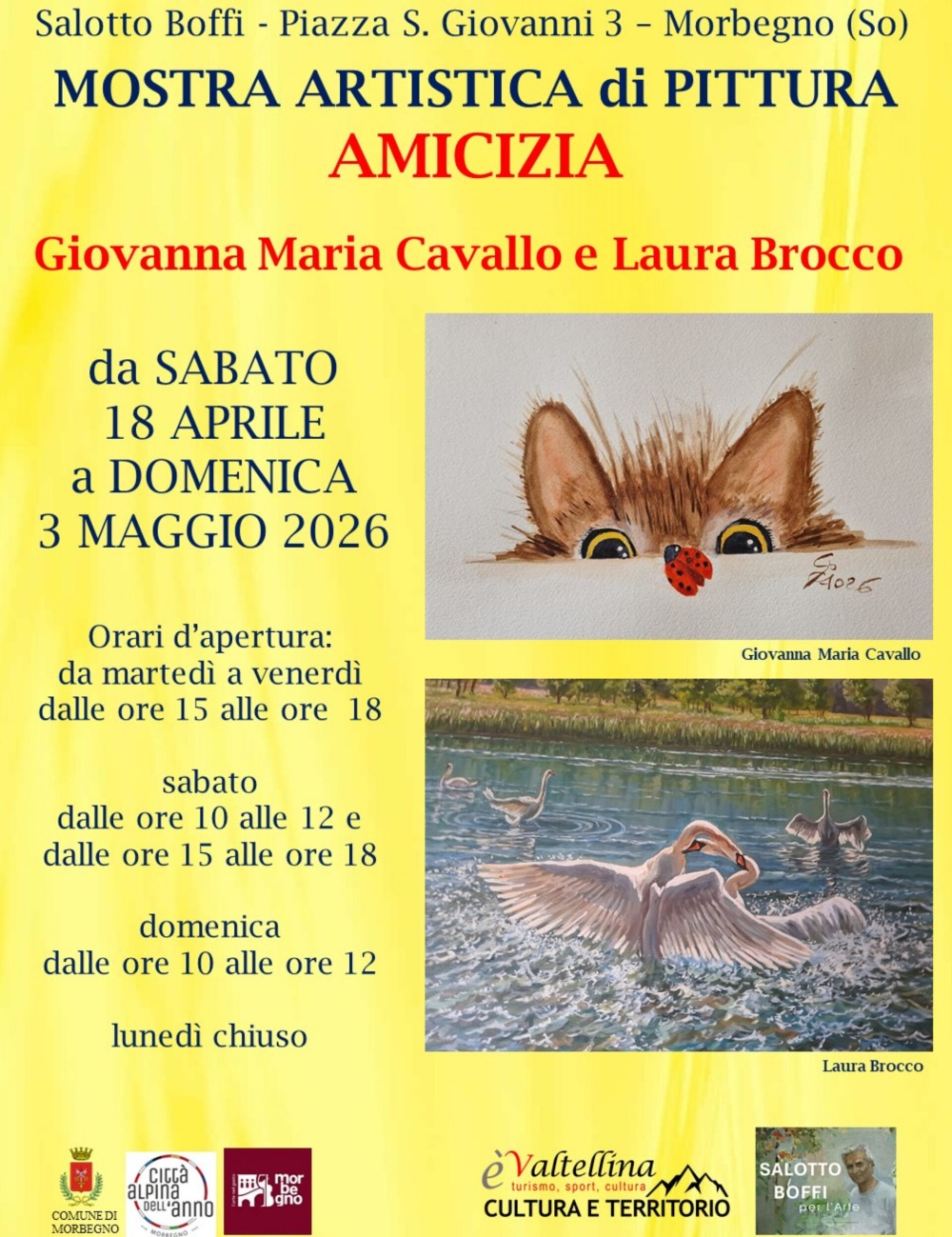 Immagine Evento Mostra artistica di pittura “Amicizia” | Calendario Valtellinese
